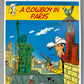 Rare Ltd Lucky Luke Poster "A Cowboy in Paris" Cinebook 9th Art Publisher A3 42x30cm