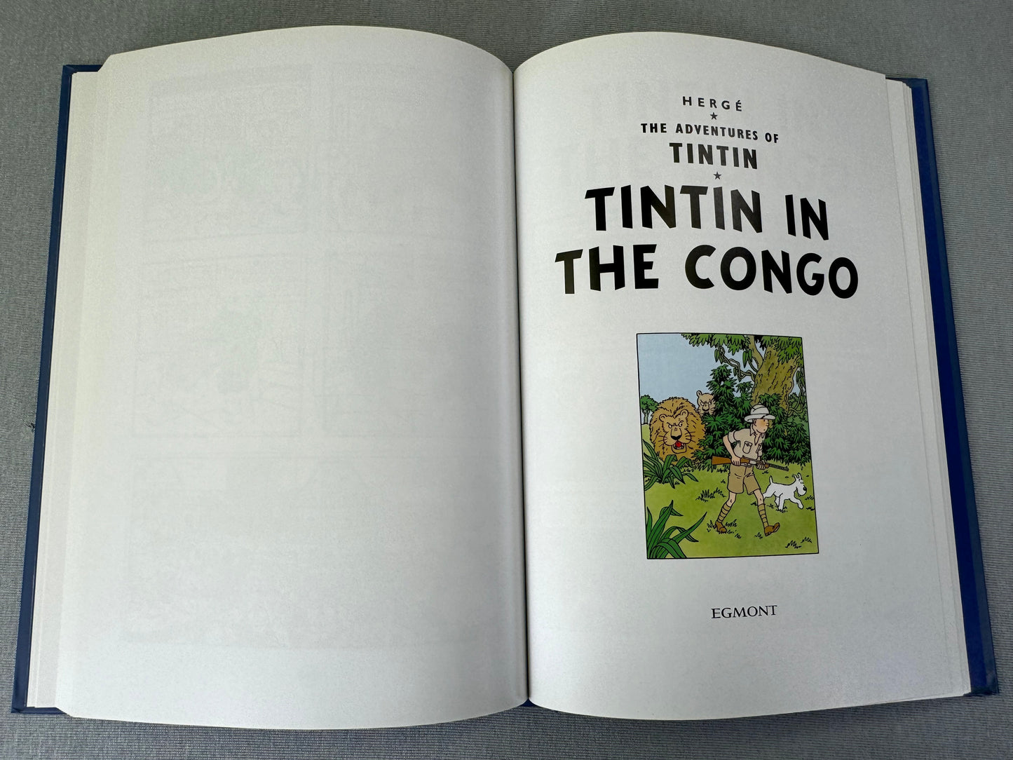 Egmont 2012 A5 2 in 1 Tintin Book Volume 1: Soviets & Congo Rare Herge Comic