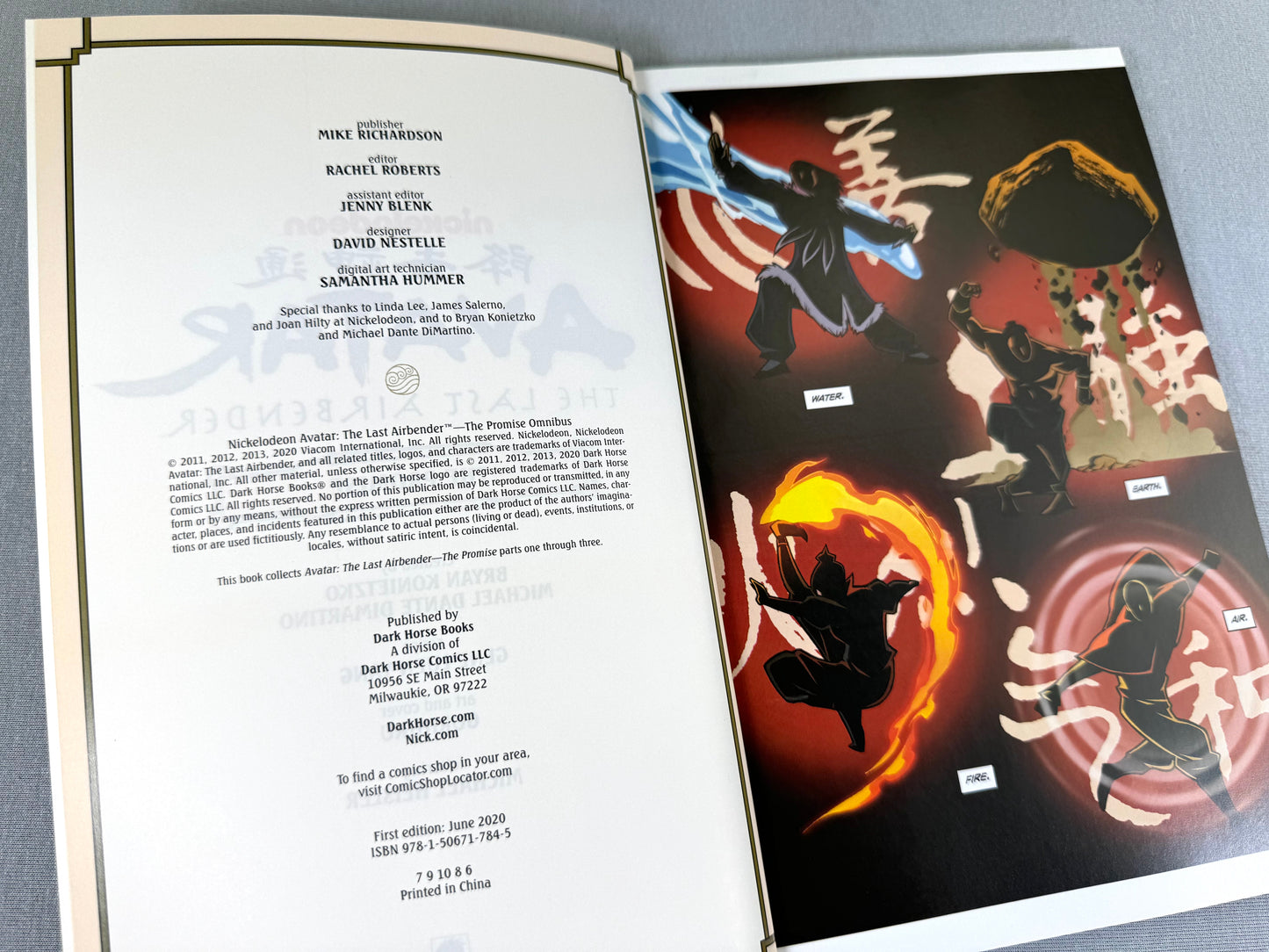 Avatar: Last Airbender Omnibus Edition Volume 1: The Promise Dark Horse Comic Book