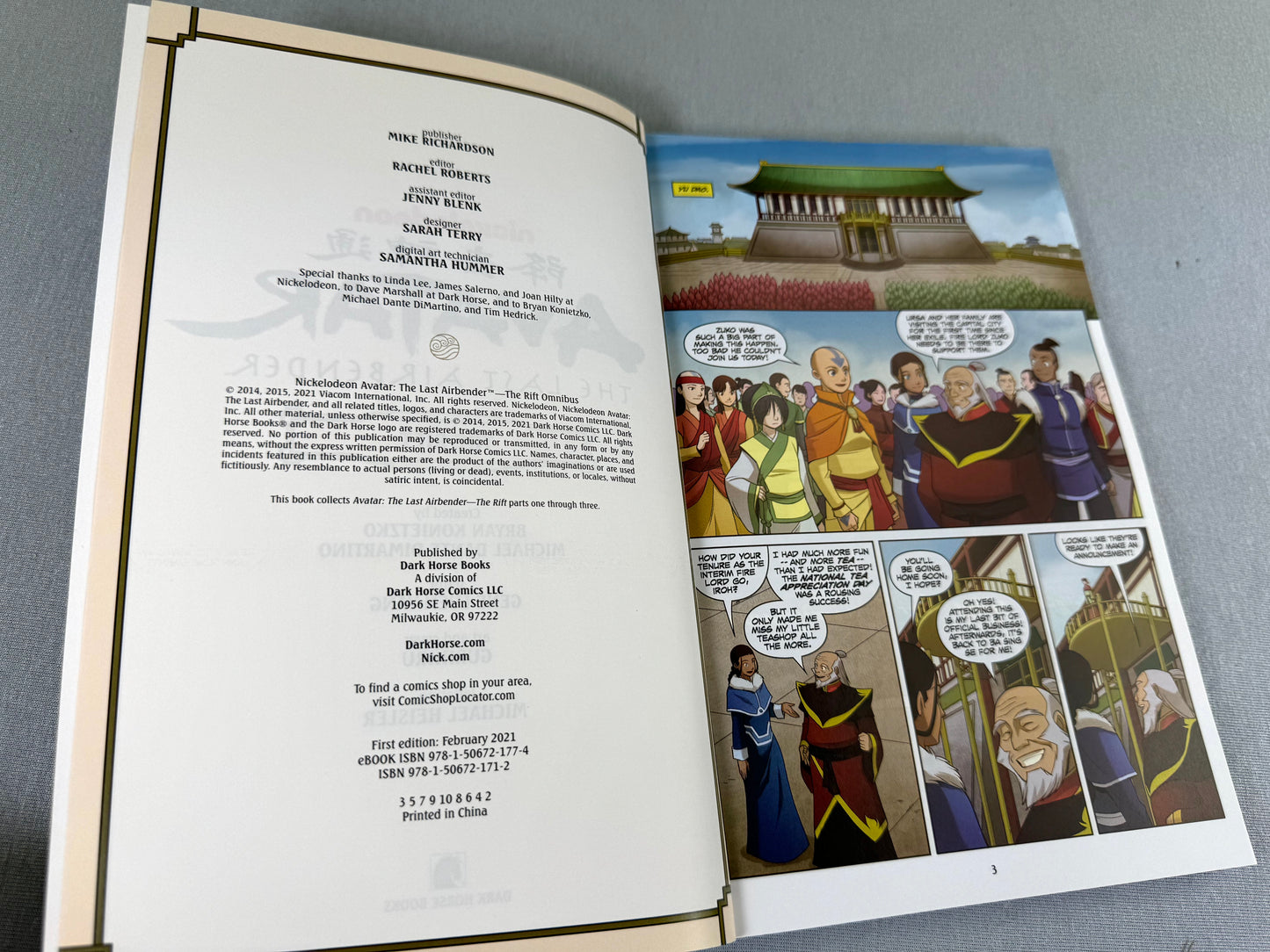 Avatar: Last Airbender Omnibus Edition Volume 3: The Rift - Dark Horse Comic Book