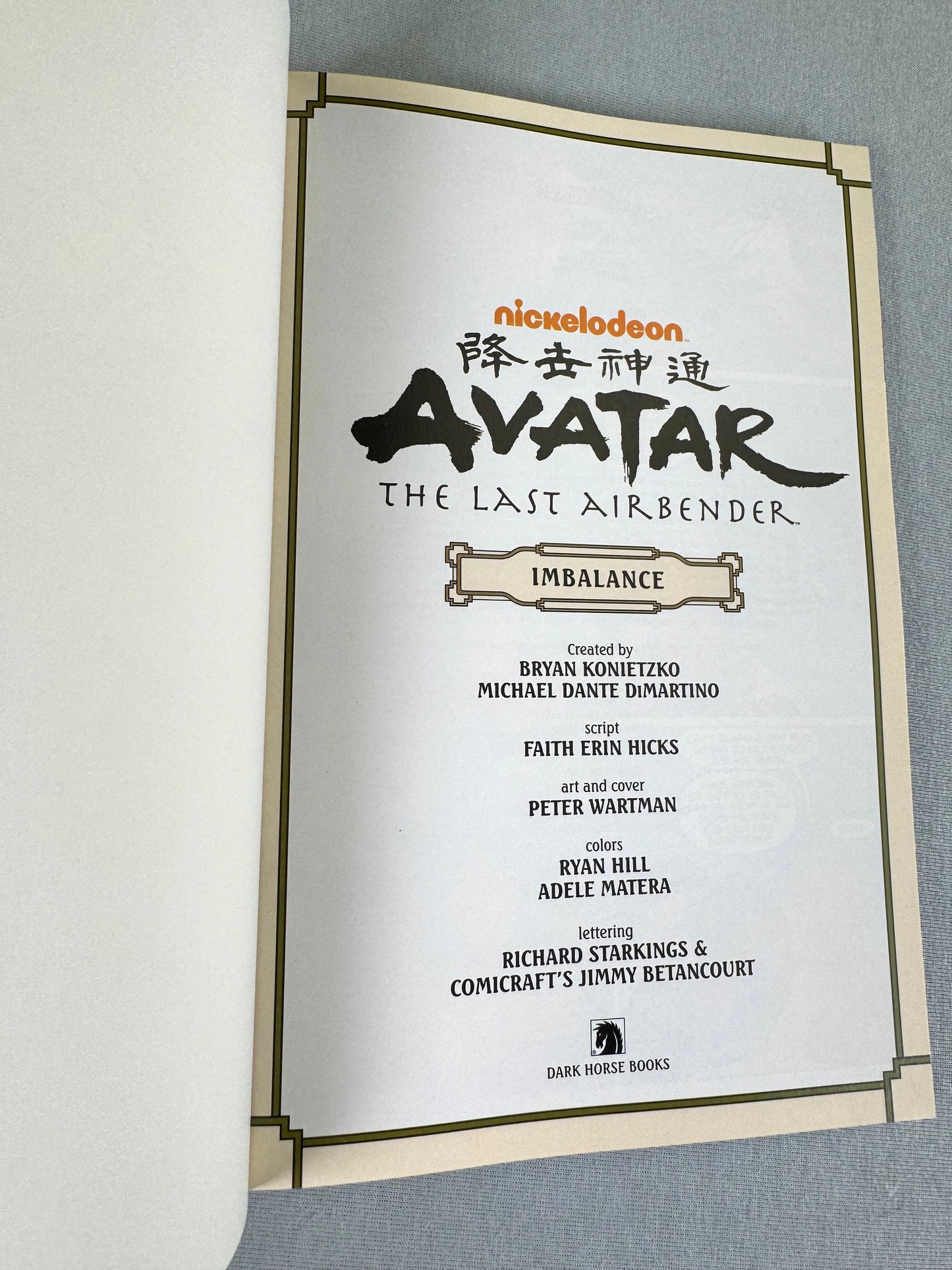 Avatar: Last Airbender Omnibus Edition Volume 6: Imbalance - Dark Horse Comic Book