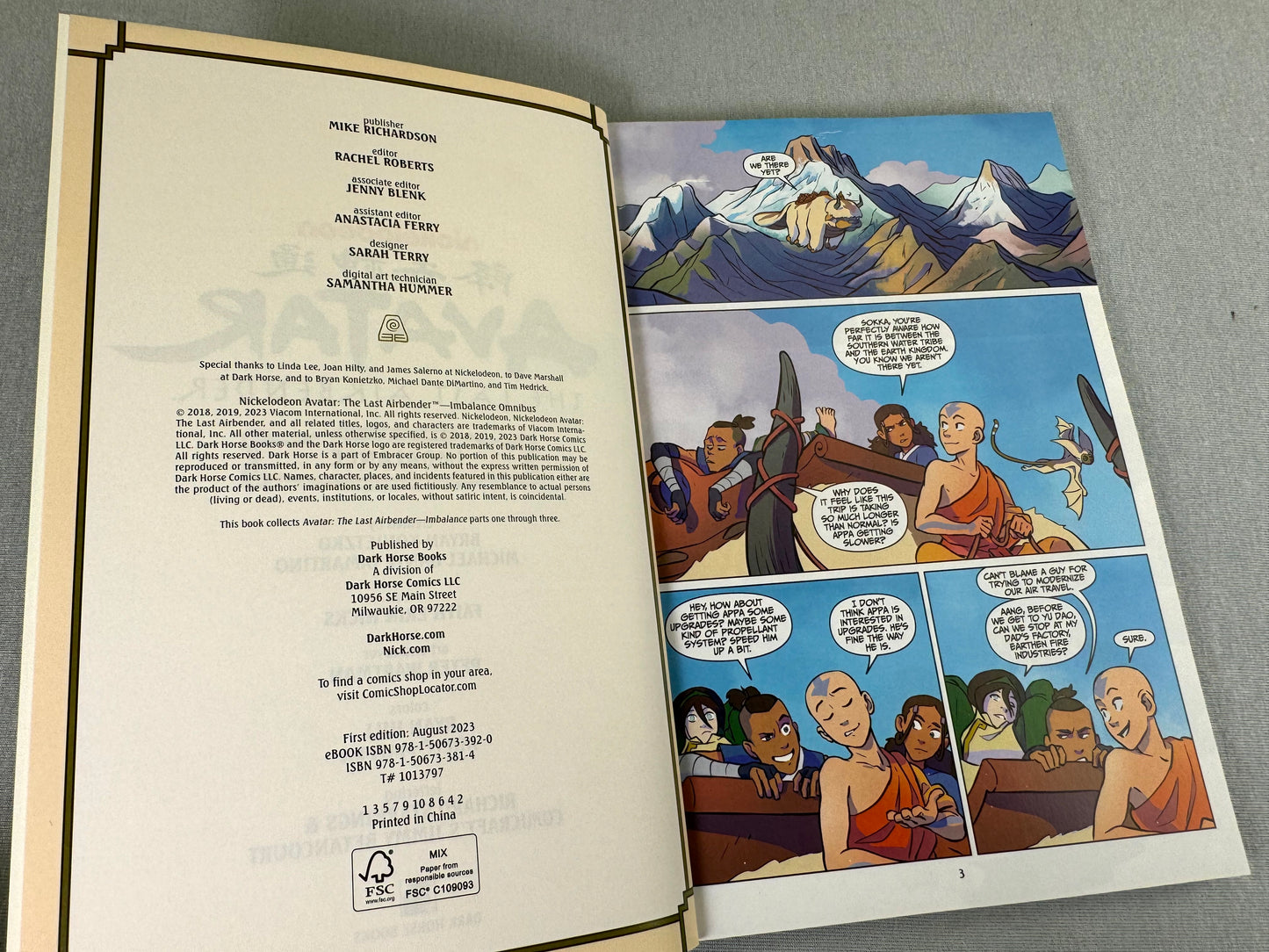 Avatar: Last Airbender Omnibus Edition Volume 6: Imbalance - Dark Horse Comic Book