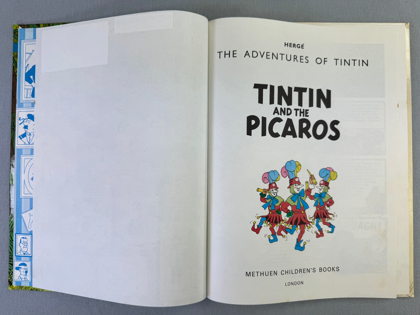 Tintin & the Picaros - Methuen 1978 2nd Reprint Edition Hardback Rare book by Herge EO