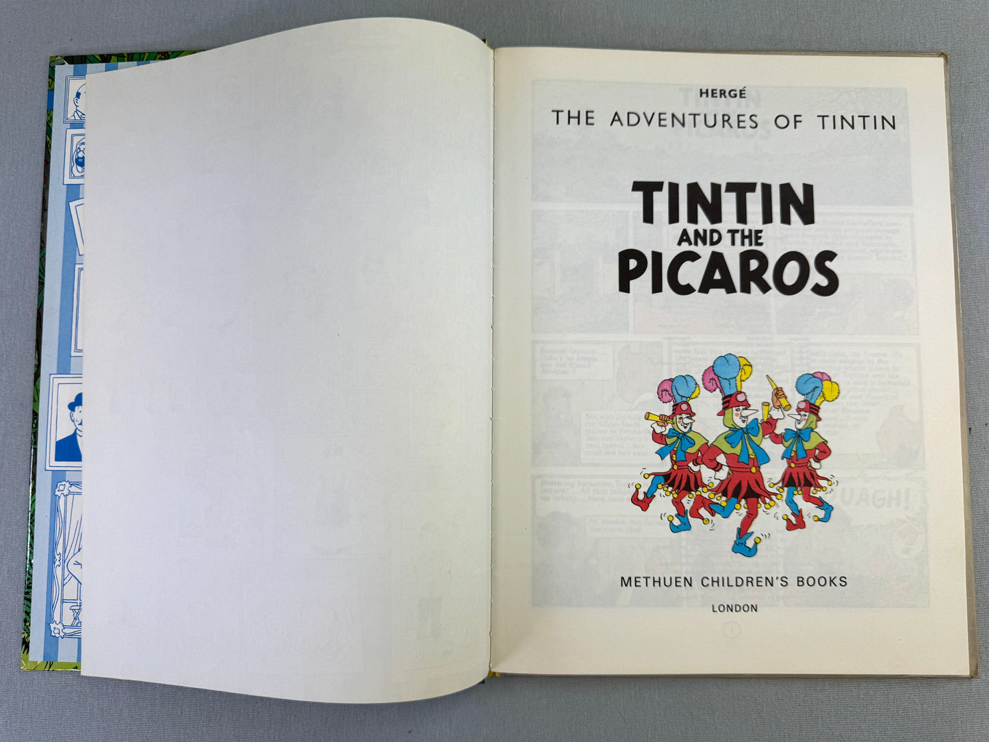 Tintin & the Picaros - Methuen 1976 1st UK Edition Hardback Rare book by Herge EO