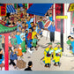 Rare Ltd Moulinsart Tintin Poster: Thomsons Shanghai Street Scene 23011 80x60cm