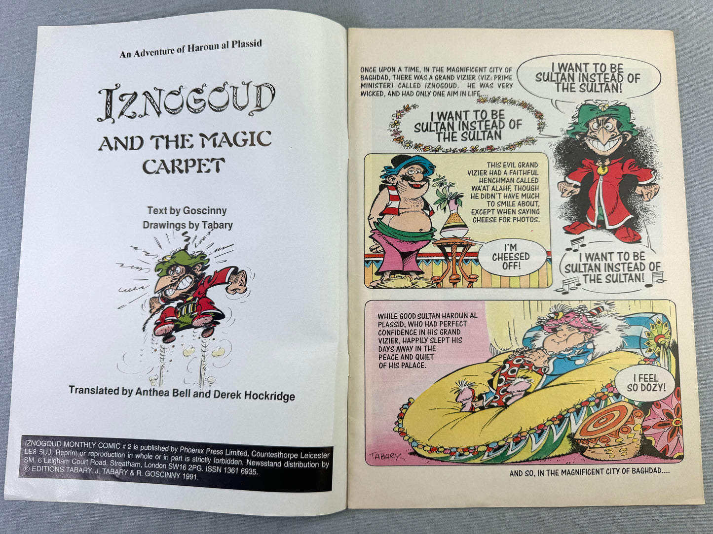 Iznogoud & the Magic Carpet - 1st Edition UK Paperback 1996 Comic by Darguad/Tabary