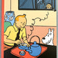 2025 Tintin Desk Diary by Moulinsart: 21 x 15cm Herge Iconic Blue Lotus Artwork