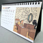 2025 Tintin Desk Calendar by Moulinsart: 21 x 12.5cm Herge Iconic Blue Lotus Artwork Diary