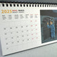 2025 Tintin Desk Calendar by Moulinsart: 21 x 12.5cm Herge Iconic Blue Lotus Artwork Diary