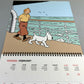 2025 Large Tintin Calendar by Moulinsart: 30x30cm Herge Iconic Blue Lotus Artwork Diary