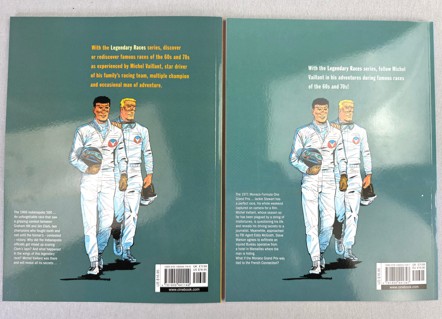 Michel Vaillant Volumes 1 & 2: Hell of Indianapolis/Driver's Soul Cinebook UK Paperback Edition Comics