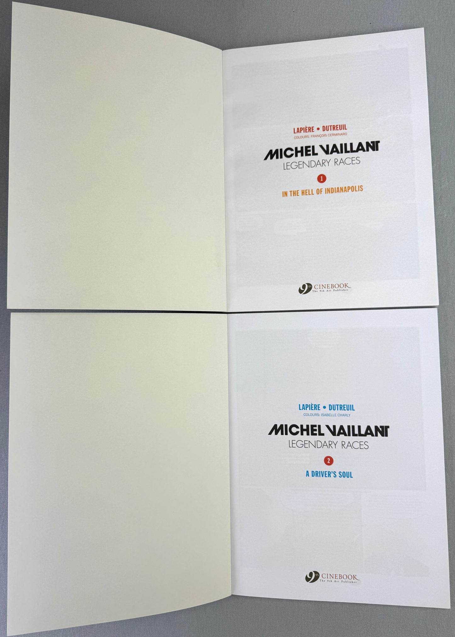 Michel Vaillant Volumes 1 & 2: Hell of Indianapolis/Driver's Soul Cinebook UK Paperback Edition Comics