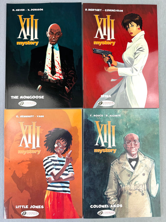 XIII Mystery: Cinebook Paperback Edition Comics Full Set x4 Jean Van Hamme