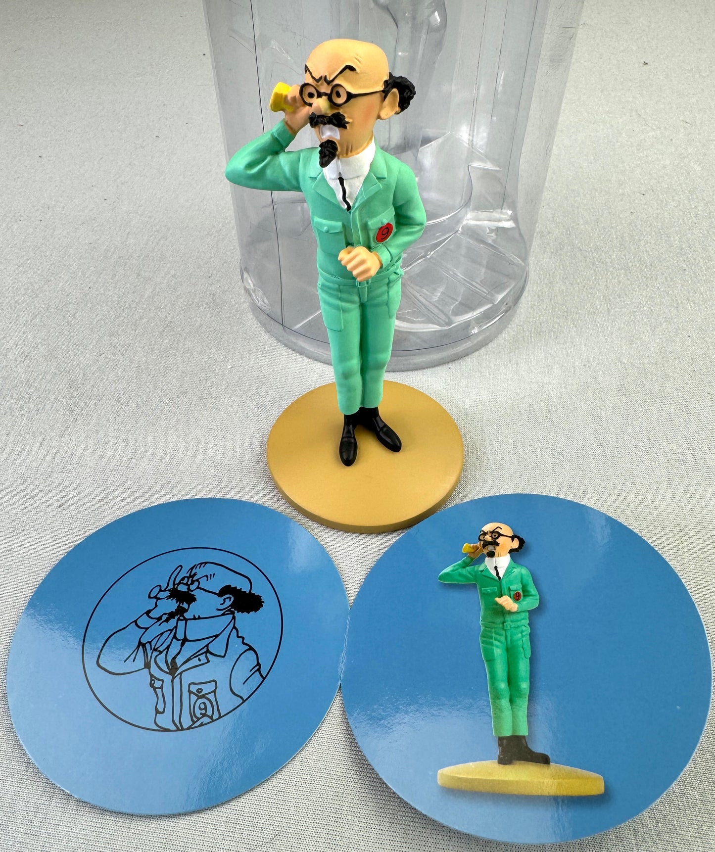 Tintin Figurine Moulinsart 42216 Professeur Tournesol Au Cornet - Destination Moon 12cm Resin Figure