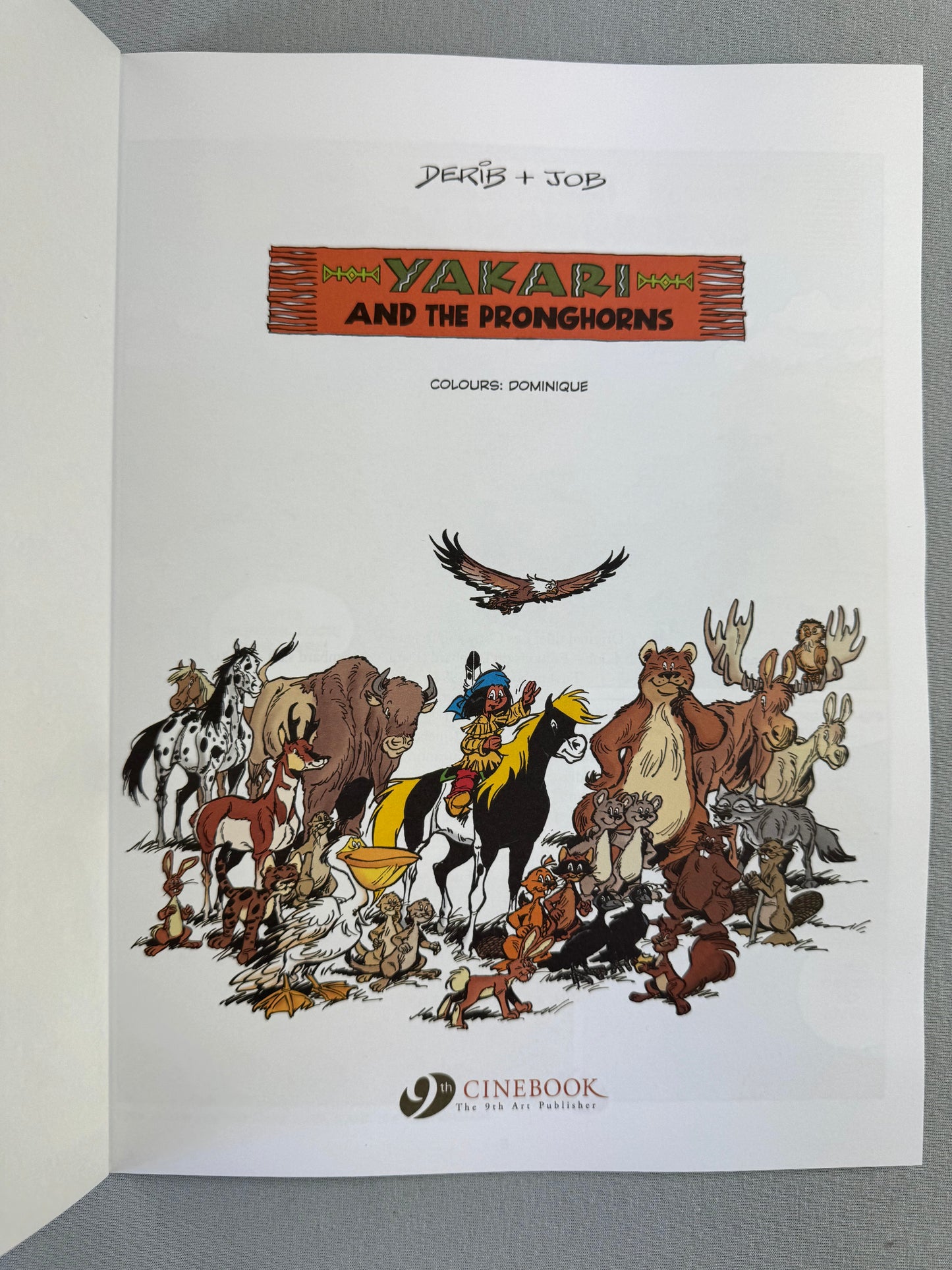 Yakari And the Pronghorns Volume 22 Cinebook Paperback Comic Book Derib+job