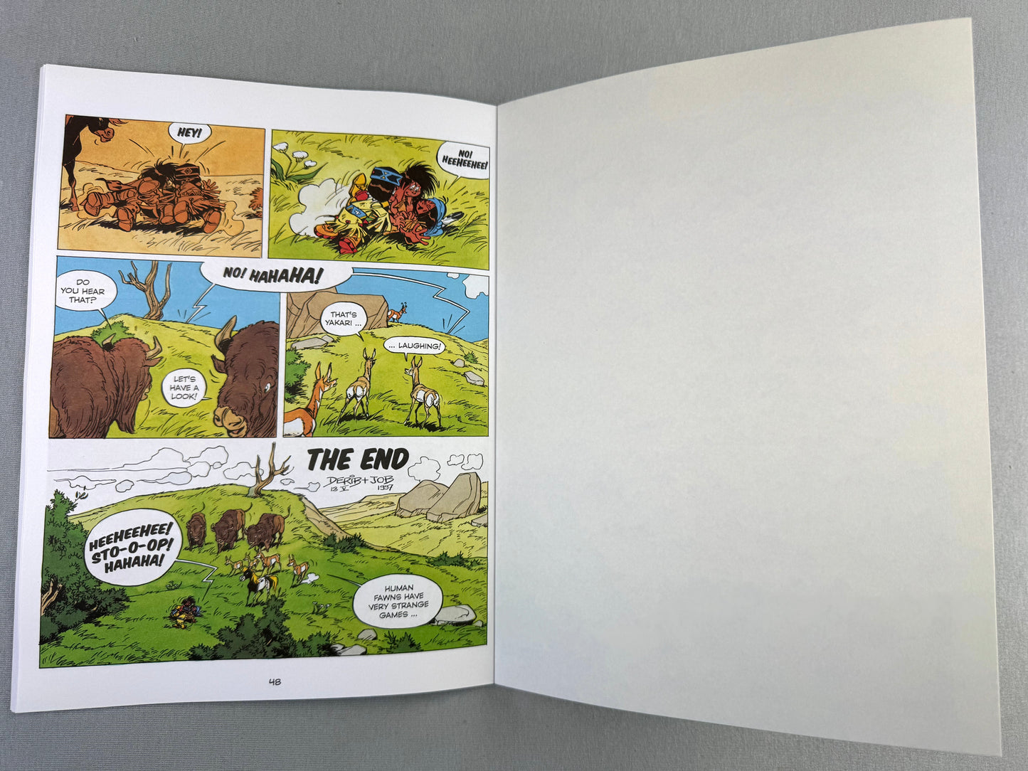 Yakari And the Pronghorns Volume 22 Cinebook Paperback Comic Book Derib+job