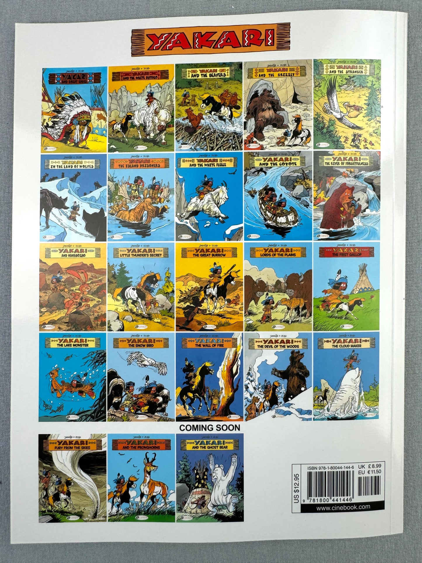 Yakari And the Pronghorns Volume 22 Cinebook Paperback Comic Book Derib+job