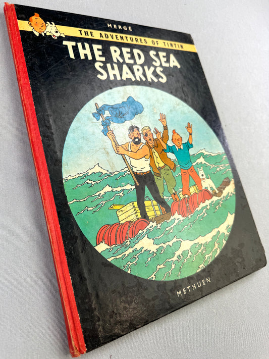 The Red Sea Sharks Methuen UK 2nd Reprint Edition 1965 Hardback Tintin Book Herge