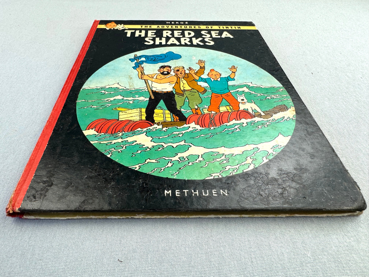 The Red Sea Sharks Methuen UK 2nd Reprint Edition 1965 Hardback Tintin Book Herge