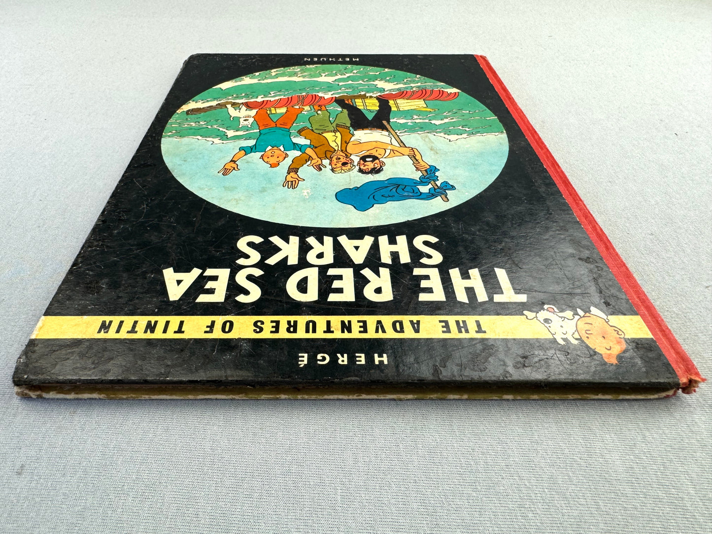 The Red Sea Sharks Methuen UK 2nd Reprint Edition 1965 Hardback Tintin Book Herge