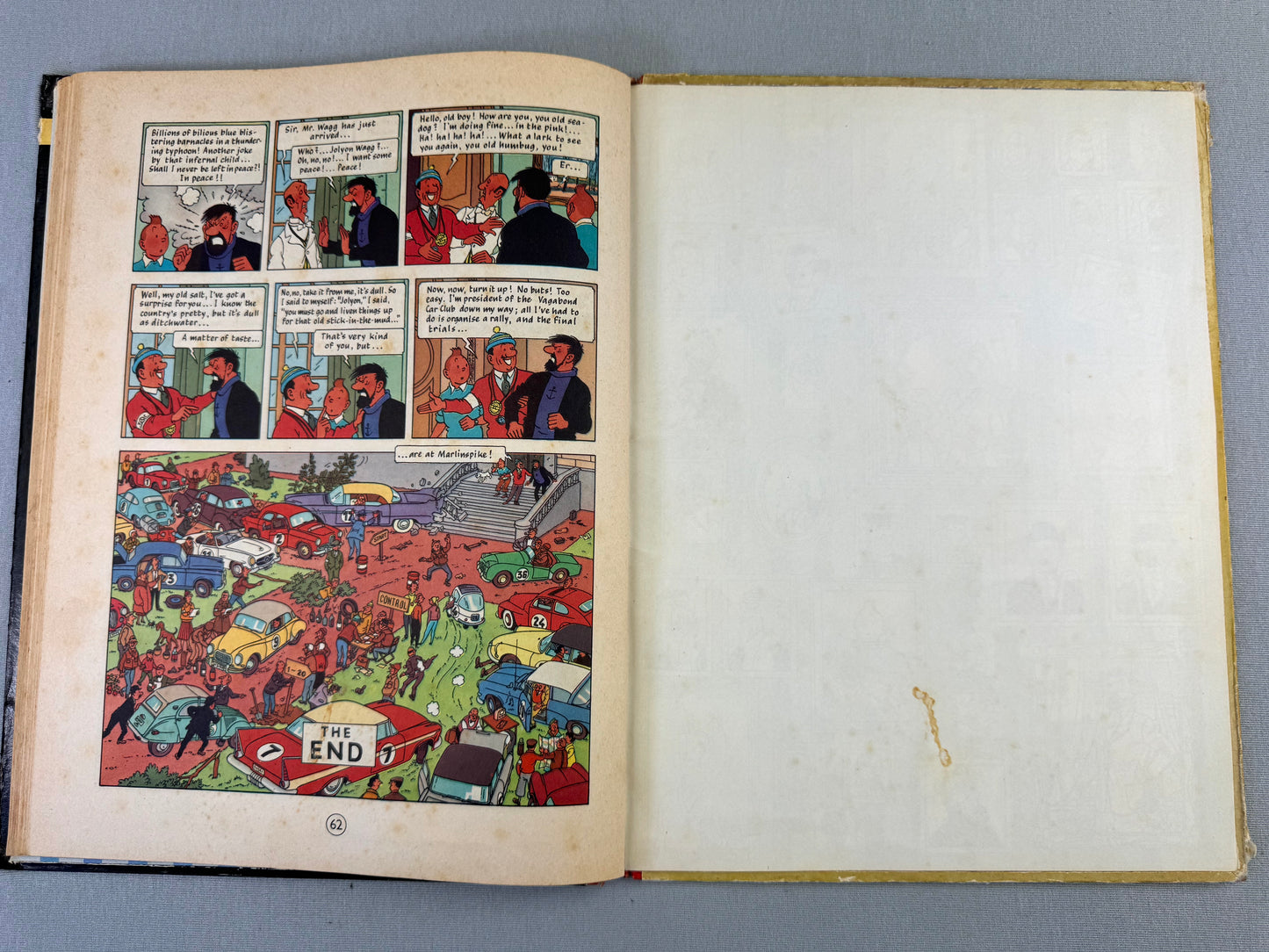 The Red Sea Sharks Methuen UK 2nd Reprint Edition 1965 Hardback Tintin Book Herge