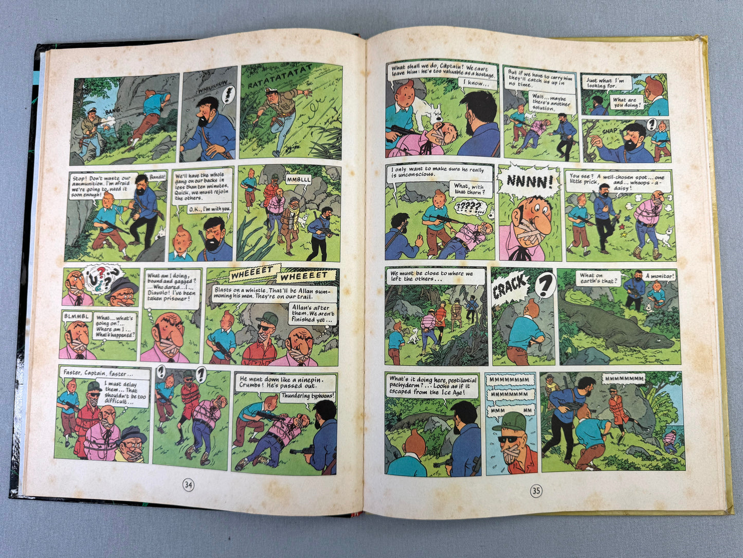 Flight 714 - Methuen 1968 2nd Reprint Edition UK Hardback Rare Tintin book Herge EO