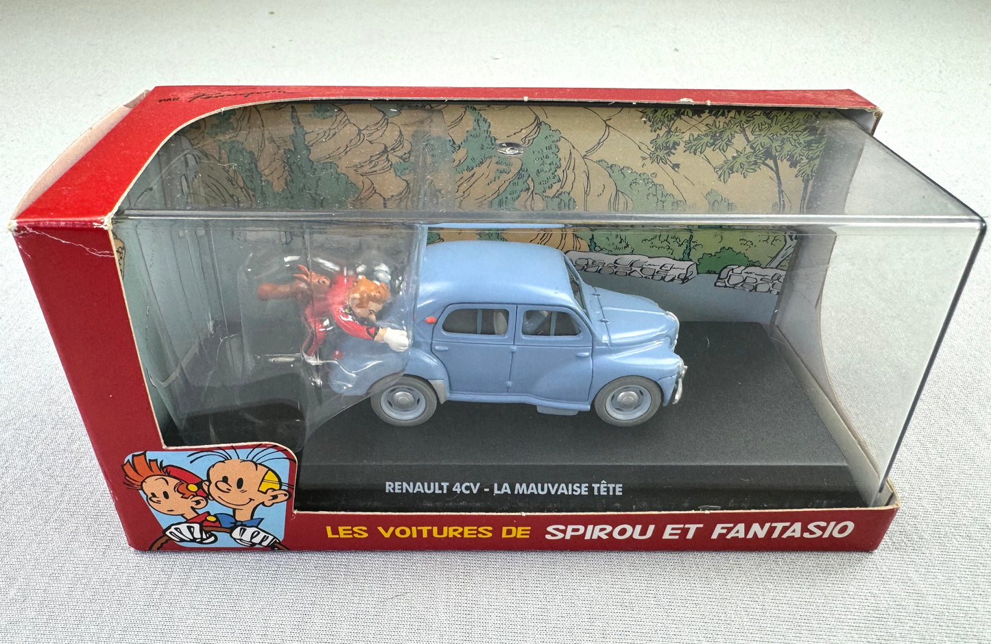 Atlas Spirou 1/43 Scale Voiture #3 Renault 4 CV: Mauvaise Tete Rare model car