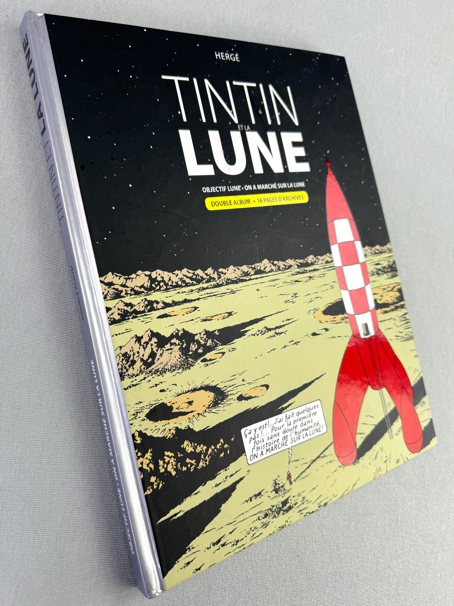 Tintin et la Lune Double Album Comic Book - 2009 Casterman French HB Edition Herge