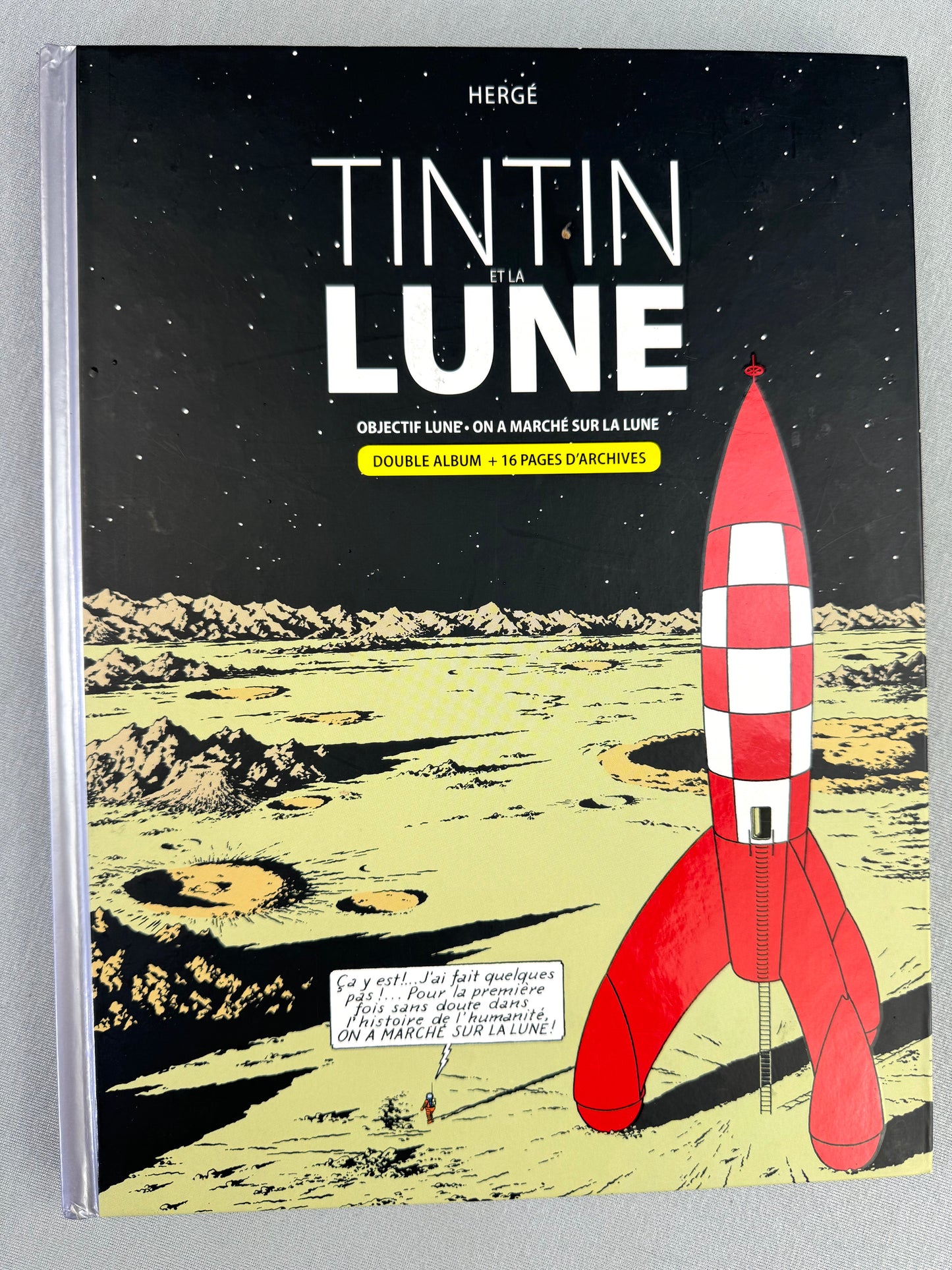 Tintin et la Lune Double Album Comic Book - 2009 Casterman French HB Edition Herge