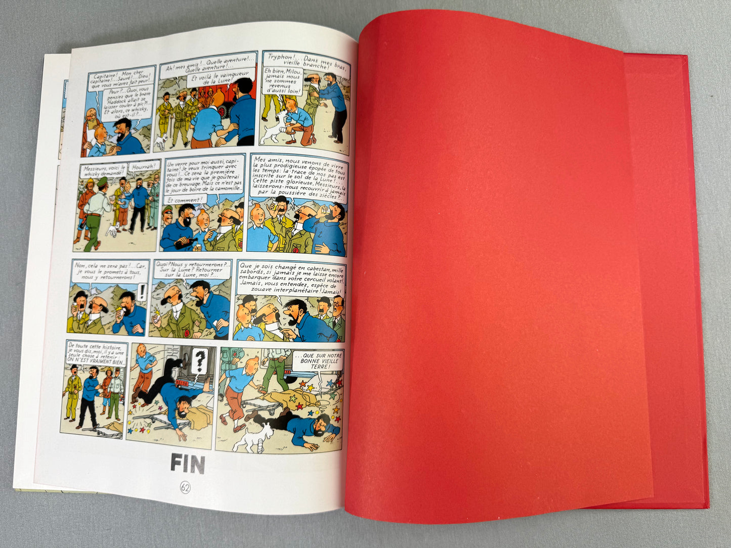 Tintin et la Lune Double Album Comic Book - 2009 Casterman French HB Edition Herge