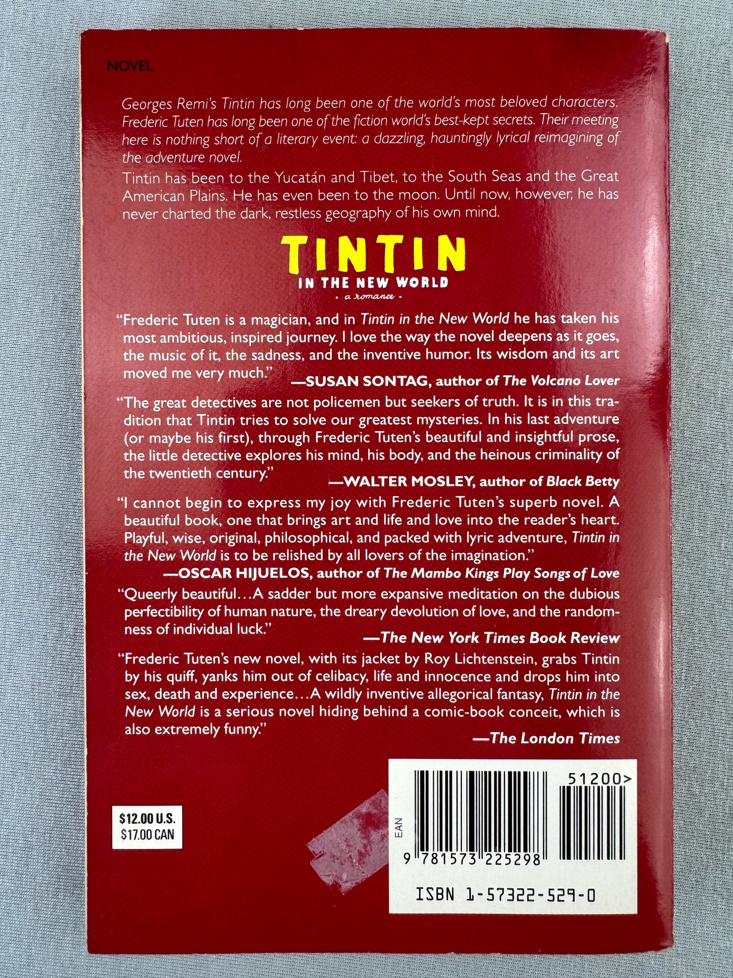 Tintin in the New World - 1996 UK Paperback Edition by Frederic Tuten