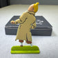 ARCHIVES Moulinsart 2D Metal Figurine: Tintin in Long Coat Relief Figure/Model
