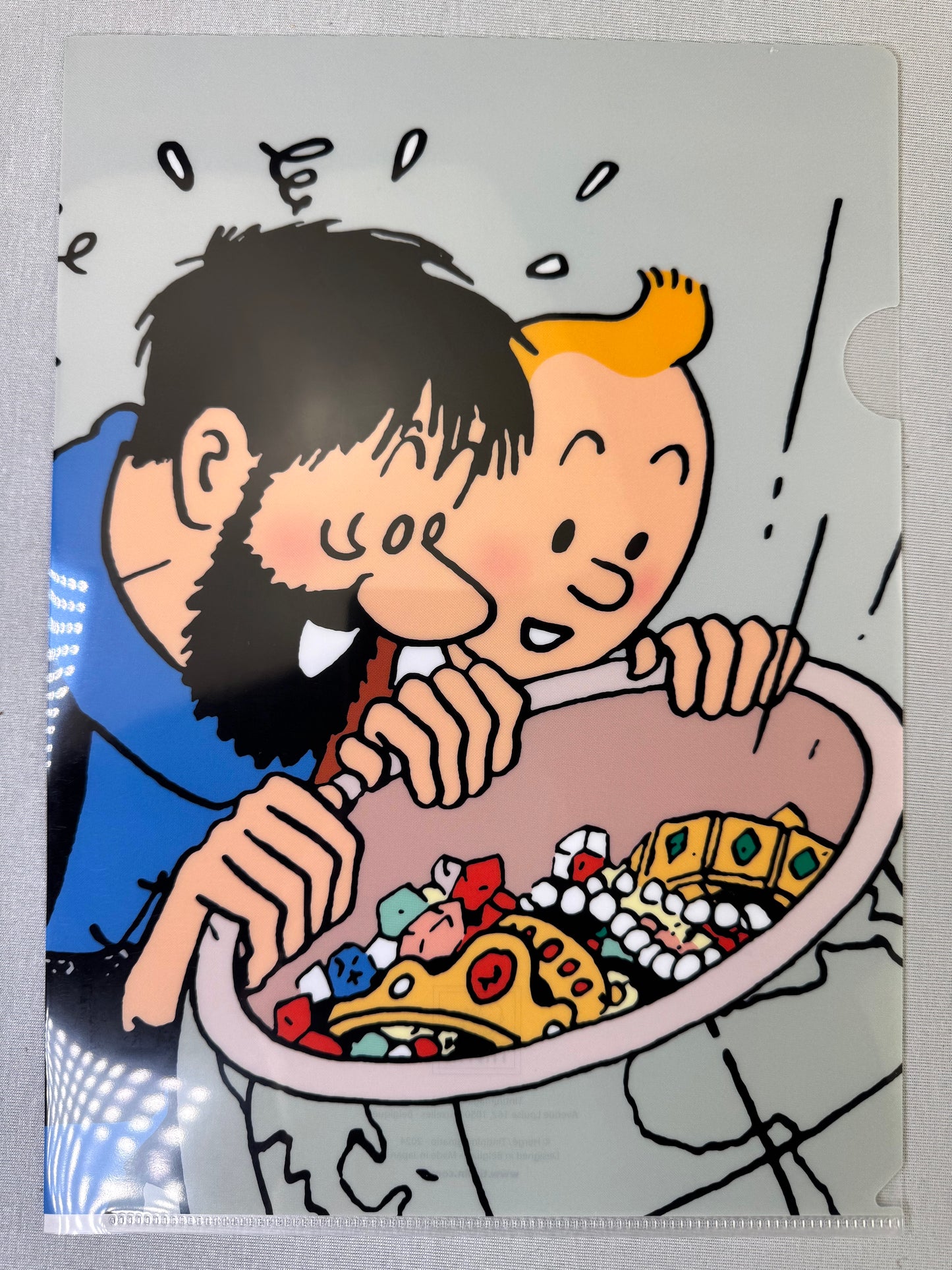 Moulinsart Tintin A4 Plastic Sleeve - Red Rackham's Treasure