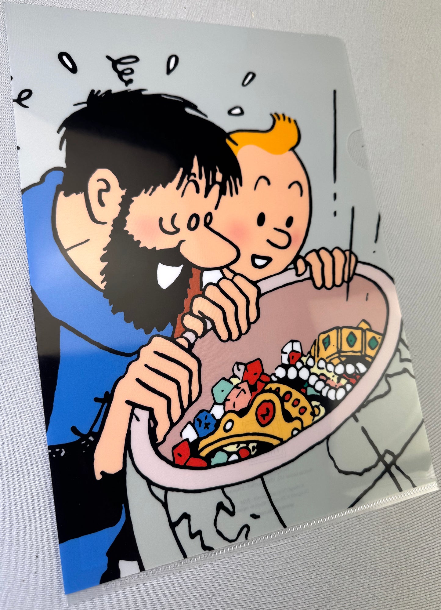 Moulinsart Tintin A4 Plastic Sleeve - Red Rackham's Treasure