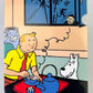 Moulinsart Tintin A4 Plastic Sleeve - Blue Lotus Tea