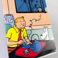 Moulinsart Tintin A4 Plastic Sleeve - Blue Lotus Tea