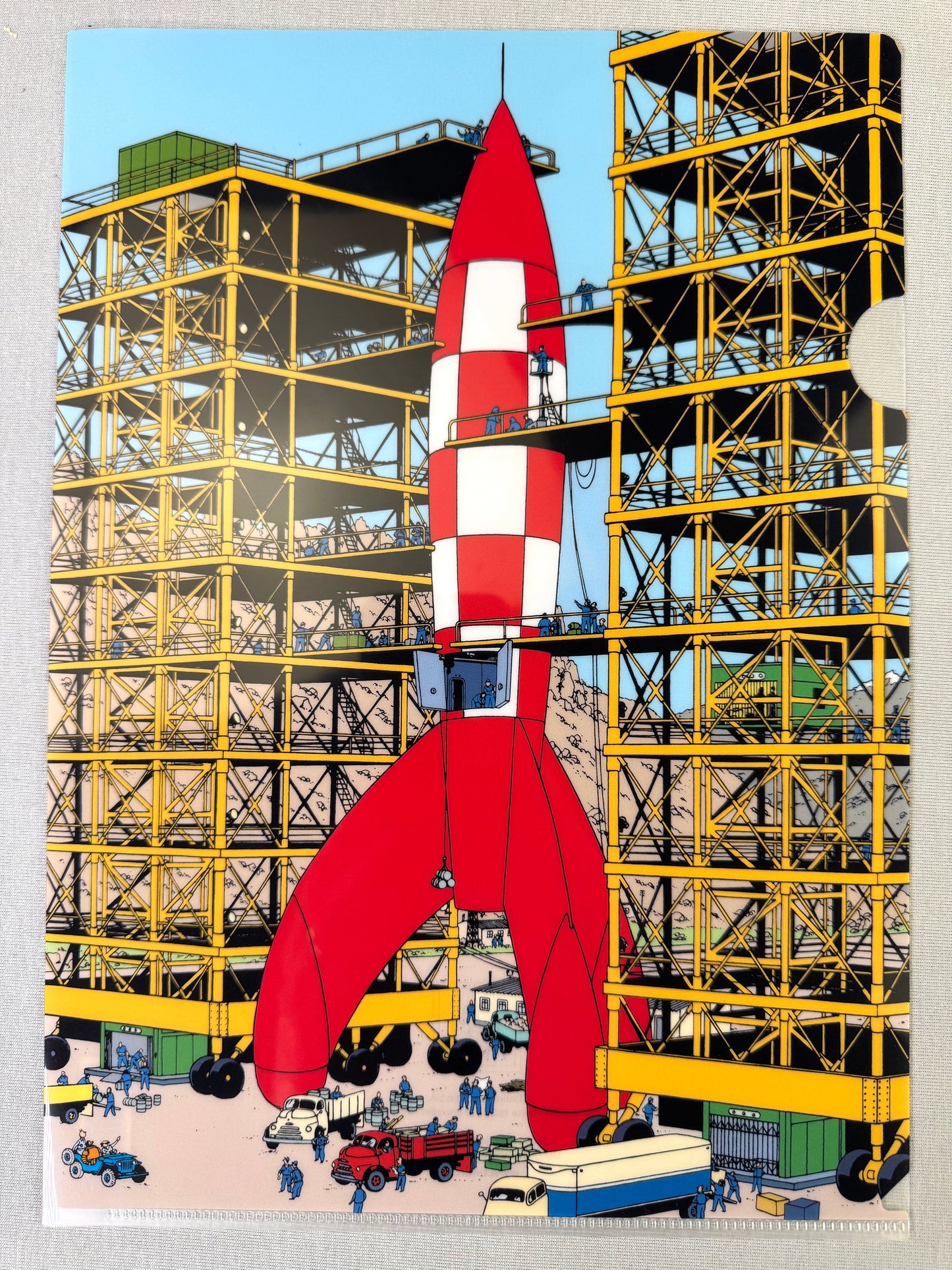 Moulinsart Tintin A4 Plastic Sleeve - Moon Rocket