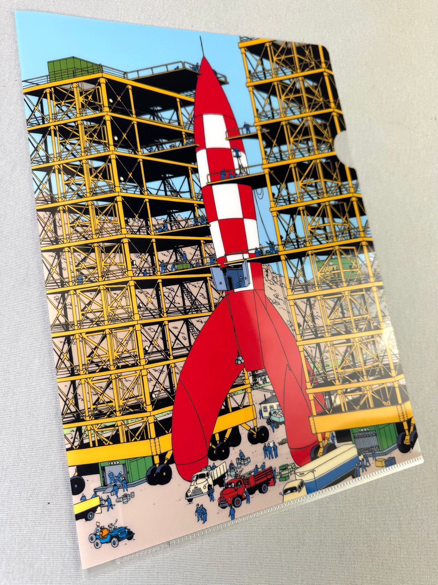 Moulinsart Tintin A4 Plastic Sleeve - Moon Rocket
