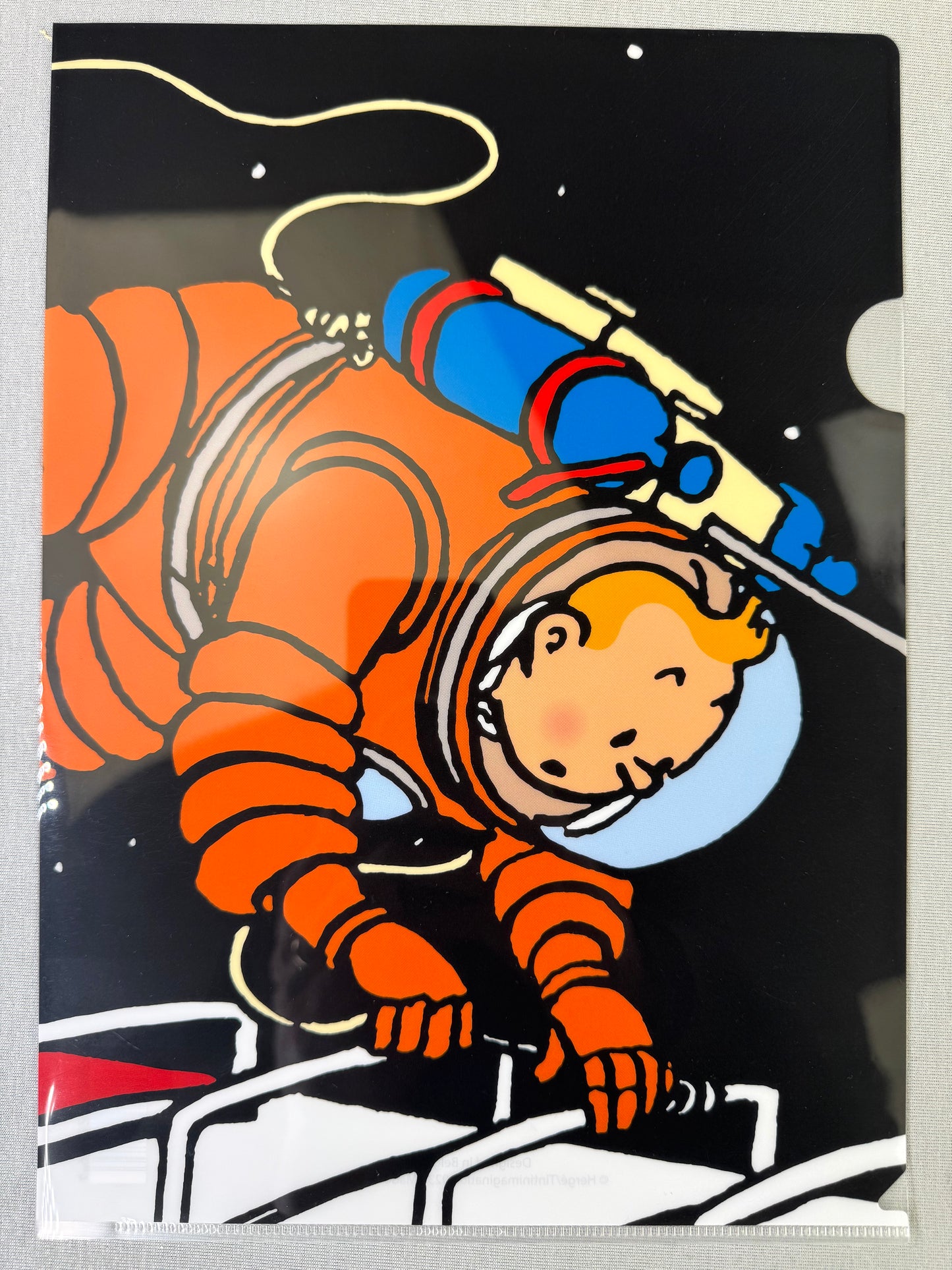 Moulinsart Tintin A4 Plastic Sleeve - Adventures on the Moon