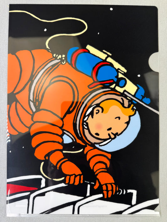 Moulinsart Tintin A4 Plastic Sleeve - Adventures on the Moon