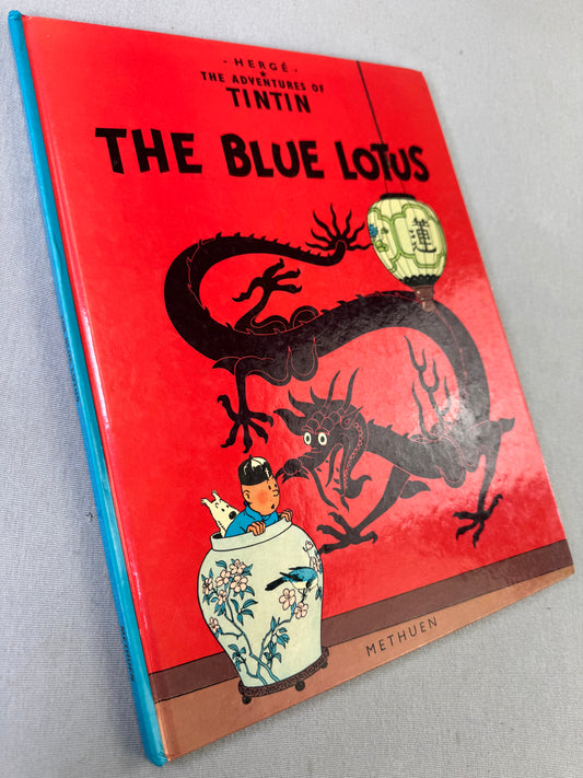 The Blue Lotus - Methuen 1983 1st Edition Hardback Rare Tintin book Herge EO