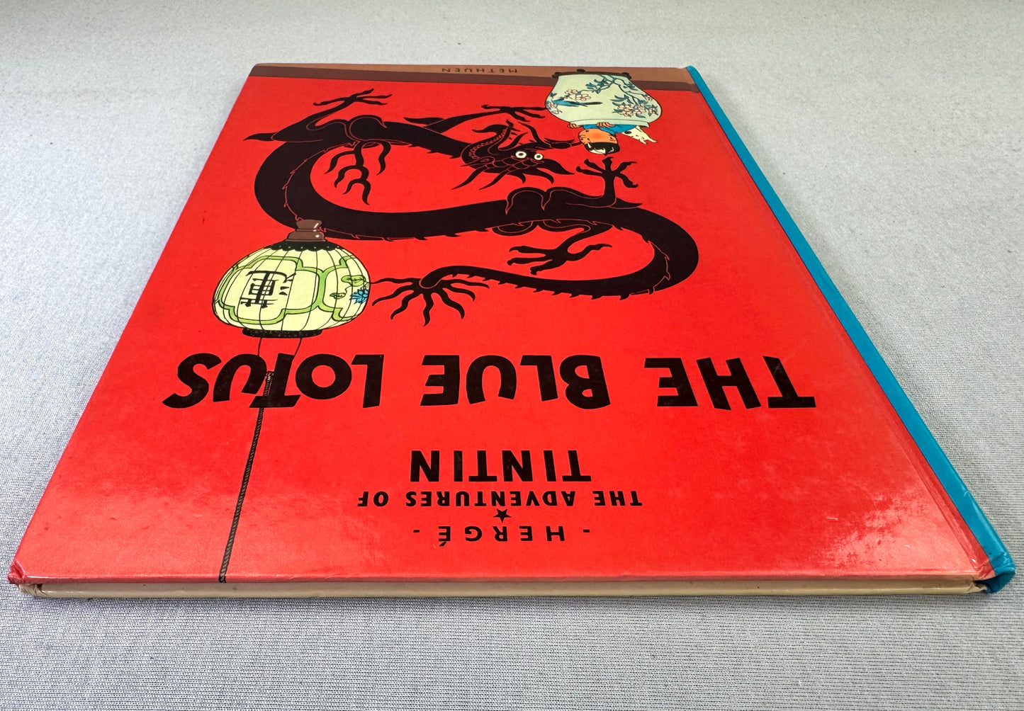 The Blue Lotus - Methuen 1983 1st Edition Hardback Rare Tintin book Herge EO