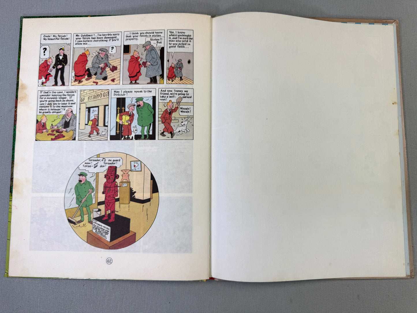 THE BROKEN EAR Methuen 1975 1st Edition Hardback Rare Vintage Tintin book Herge EO