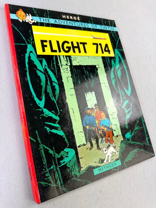 Flight 714 - Methuen 1968 2nd Reprint Edition UK Hardback Rare Tintin book Herge EO