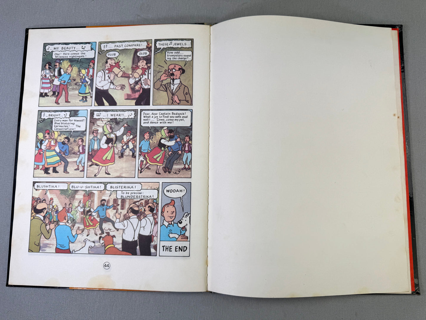 Tintin & the Lake of Sharks - Methuen 1973 1st Edition UK Hardback Rare book Herge EO
