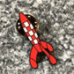 Moon Rocket V2 : Metal Lapel Tintin Pin Badge Moulinsart Hergé