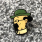 Professor Calculus Pin Badge: Tintin Character Head Metal Lapel Pin Moulinsart Hergé