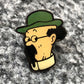 Professor Calculus Pin Badge: Tintin Character Head Metal Lapel Pin Moulinsart Hergé