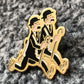 Thom(p)son Twins Running: Tintin Character Metal Lapel Tintin Pin Badge Moulinsart Hergé