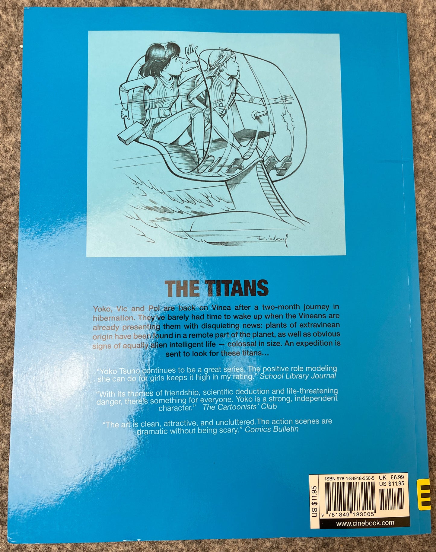 Yoko Tsuno Volume 12 - The Titans  Cinebook Paperback Comic Book by R. Leloup